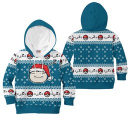 Snorlax Kids Ugly Sweater Christmas Kids Hoodie VA0108 Gear Otaku