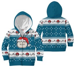 Snorlax Kids Ugly Sweater Christmas Kids Hoodie VA0108 Gear Otaku