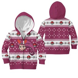 Jessie Musashi Kids Ugly Sweater Christmas Kids Hoodie VA0108 Gear Otaku