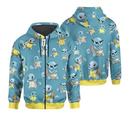 Squirtle Hoodie Shirts Custom Clothes Pattern Style Gear Otaku