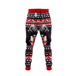 Ken Kaneki Christmas Ugly Sweatpants Custom Xmas Joggers Gear Otaku