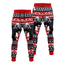 Ken Kaneki Christmas Ugly Sweatpants Custom Xmas Joggers Gear Otaku