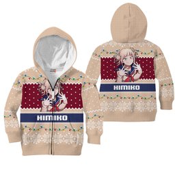 Himiko Toga Kids Christmas Ugly Sweater Xmas Hoodie Gear Otaku