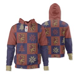 Crimson Lion Symbol Ugly Sweater Christmas Hoodie Shirts Gear Otaku