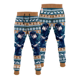 Levi Ackerman Christmas Ugly Sweatpants Custom Xmas Joggers Gear Otaku