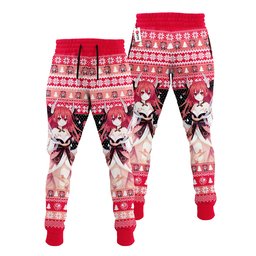 Kotori Itsuka Christmas Ugly Sweatpants Custom Xmas Joggers Gear Otaku
