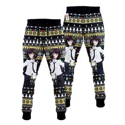 Akiko Yosano Christmas Ugly Sweatpants Custom Xmas Joggers Gear Otaku