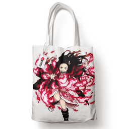 Nezuko Tote Bag Anime Personalized Canvas Bags- Gear Otaku