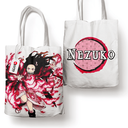 Nezuko Tote Bag Anime Personalized Canvas Bags- Gear Otaku
