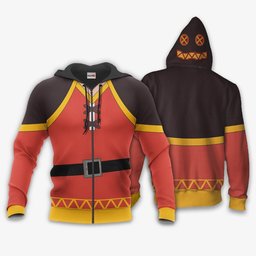 Megumin Uniform KonoSuba Hoodie Anime Jacket Shirt Gear Otaku