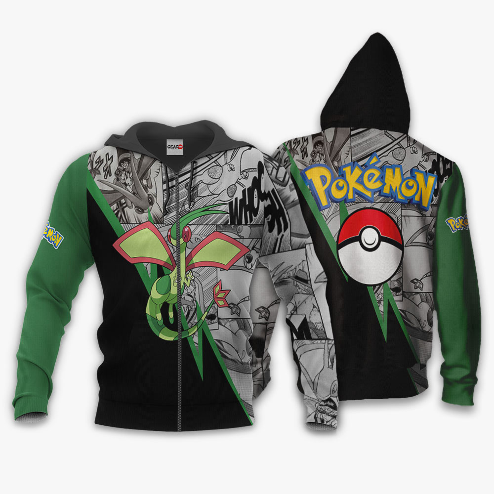 Flygon Merch Flygon Hoodie & Jacket Mix Manga - GearOtaku