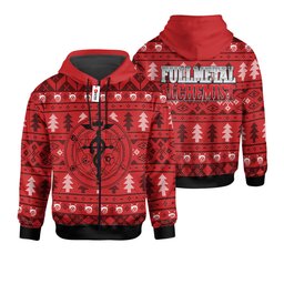 Fullmetal Alchemist Ugly Christmas Sweater Custom For Anime Fans Gear Otaku