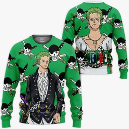 One Piece Red Zoro Hoodie Custom Anime Merch Clothes Gear Otaku