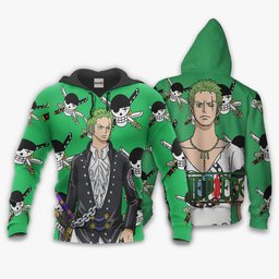 One Piece Red Zoro Hoodie Custom Anime Merch Clothes Gear Otaku