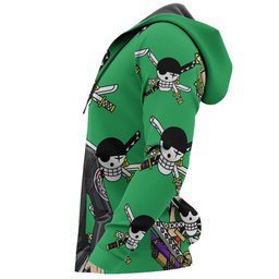 One Piece Red Zoro Hoodie Custom Anime Merch Clothes Gear Otaku