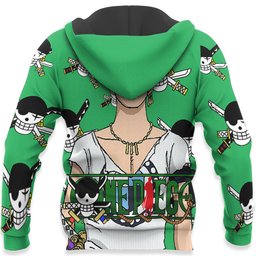 One Piece Red Zoro Hoodie Custom Anime Merch Clothes Gear Otaku
