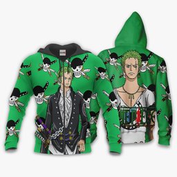 One Piece Red Zoro Hoodie Custom Anime Merch Clothes Gear Otaku