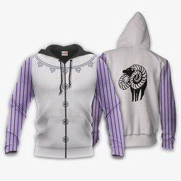 Seven Deadly Sins Gowther Uniform Hoodie Costume Anime Zip Jacket Gear Otaku
