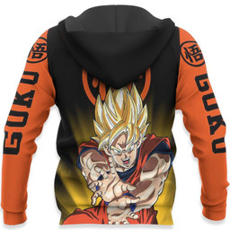 Goku Super Saiyan Hoodie Costume Dragon Ball Anime Zip Jacket Gear Otaku