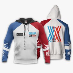 Darling In The Franxx Zero Two Shirt Hoodie Code 002 Anime Jacket RW Gear Otaku