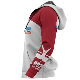 Darling In The Franxx Zero Two Shirt Hoodie Code 002 Anime Jacket RW Gear Otaku