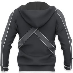 Sword Art Online Kirito Uniform Hoodie Shirt Anime Zip Jacket Gear Otaku