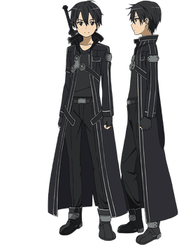 Sword Art Online Kirito Uniform Hoodie Shirt Anime Zip Jacket Gear Otaku