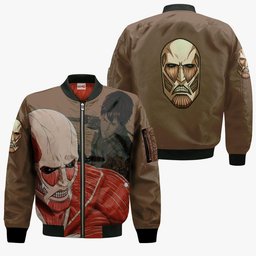 AOT Giant Titan Hoodie Shirt Attack On Titan Anime Zip Jacket Gear Otaku