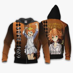 The Promised Neverland Emma Hoodie Anime Shirt Jacket Gear Otaku