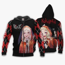 Runa Yomozuki Hoodie Shirt Kakegurui Anime Zip Jacket Gear Otaku