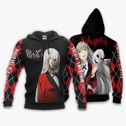 Ririka Momobami Hoodie Shirt Kakegurui Anime Zip Jacket Gear Otaku