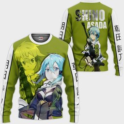 Sword Art Online Shino Asada Anime Hoodie Shirts Gear Otaku
