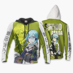 Sword Art Online Shino Asada Anime Hoodie Shirts Gear Otaku