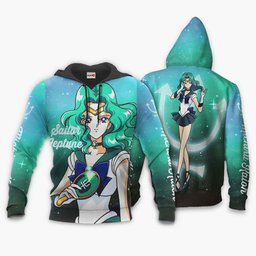 Sailor Neptune Michiru Kaioh Hoodie Sailor Moon Anime Merch Clothes Gear Otaku