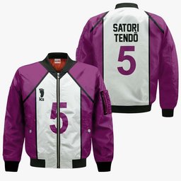 Shiratorizawa Satori Tendo Hoodie Uniform Num 5 Haikyuu Anime Shirt Gear Otaku