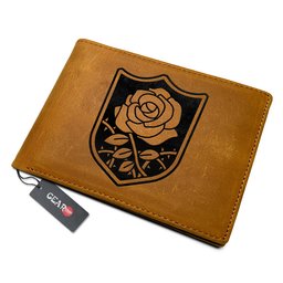Blue Rose Anime Symbol Leather Wallet Personalized- Gear Otaku