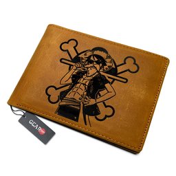 Luffy Dressrosa Anime Leather Wallet Personalized- Gear Otaku