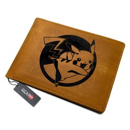 Pikachu Anime Leather Wallet Personalized- Gear Otaku