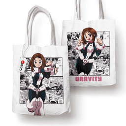 Ochako Uraraka Tote Bag Anime Personalized Canvas Bags- Gear Otaku