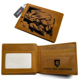 Olivier Mira Armstrong Anime Leather Wallet Personalized- Gear Otaku