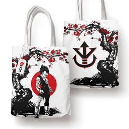 Vegeta Ultra Ego Tote Bag Japan Cherry Blossom Style- Gear Otaku