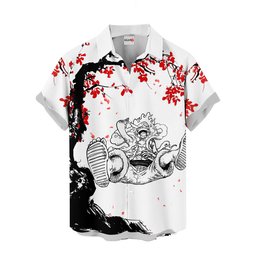 Luffy Gear 5 Hawaiian Shirts Japan Cherry Blossom Style NTT06032420159A-2-Gear-Otaku