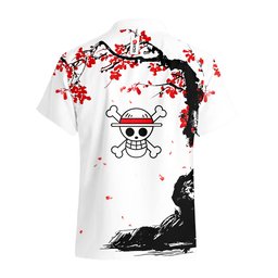Luffy Gear 5 Hawaiian Shirts Japan Cherry Blossom Style NTT06032420159A-3-Gear-Otaku