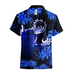 Tanjiro Hawaiian Shirts Blue Spider Lily NTT0603243011A-3-Gear-Otaku