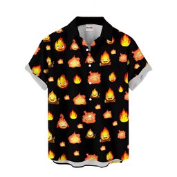 Calcifer Hawaiian Shirts NTT0603246015A-2-Gear-Otaku