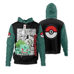 Bulbasaur Hoodie Shirts Anime Mix Manga Custom Clothes Gear Otaku