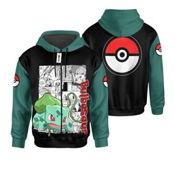 Bulbasaur Hoodie Shirts Anime Mix Manga Custom Clothes Gear Otaku