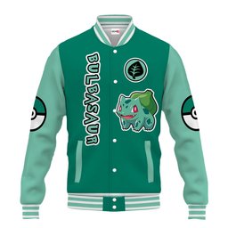 Bulbasaur Anime Varsity Baseball Jacket Personalized NTT0207243015-3-Gear-Otaku