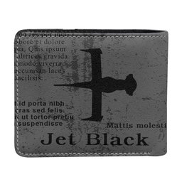 Jet Black Anime Wallet Personalized GearOtaku.com