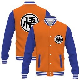 Goku Kanji Baseball Jacket Anime Varsity Jacket NTT0207241013-2-Gear-Otaku